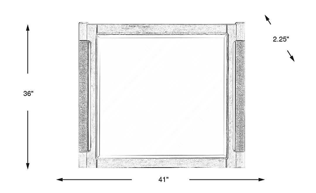 Caviar Cove White Mirror