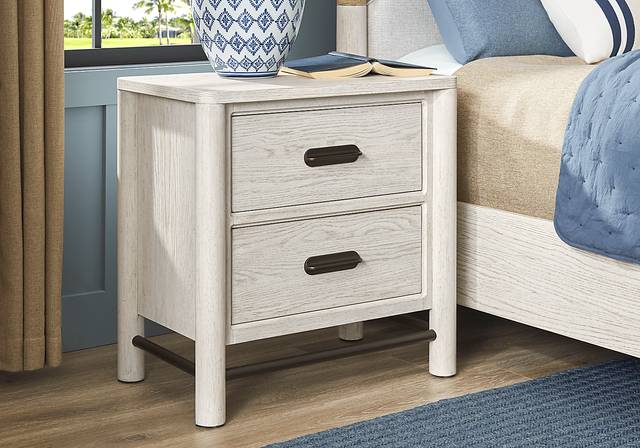 Caviar Cove White Nightstand - Thumbnail - Image 2