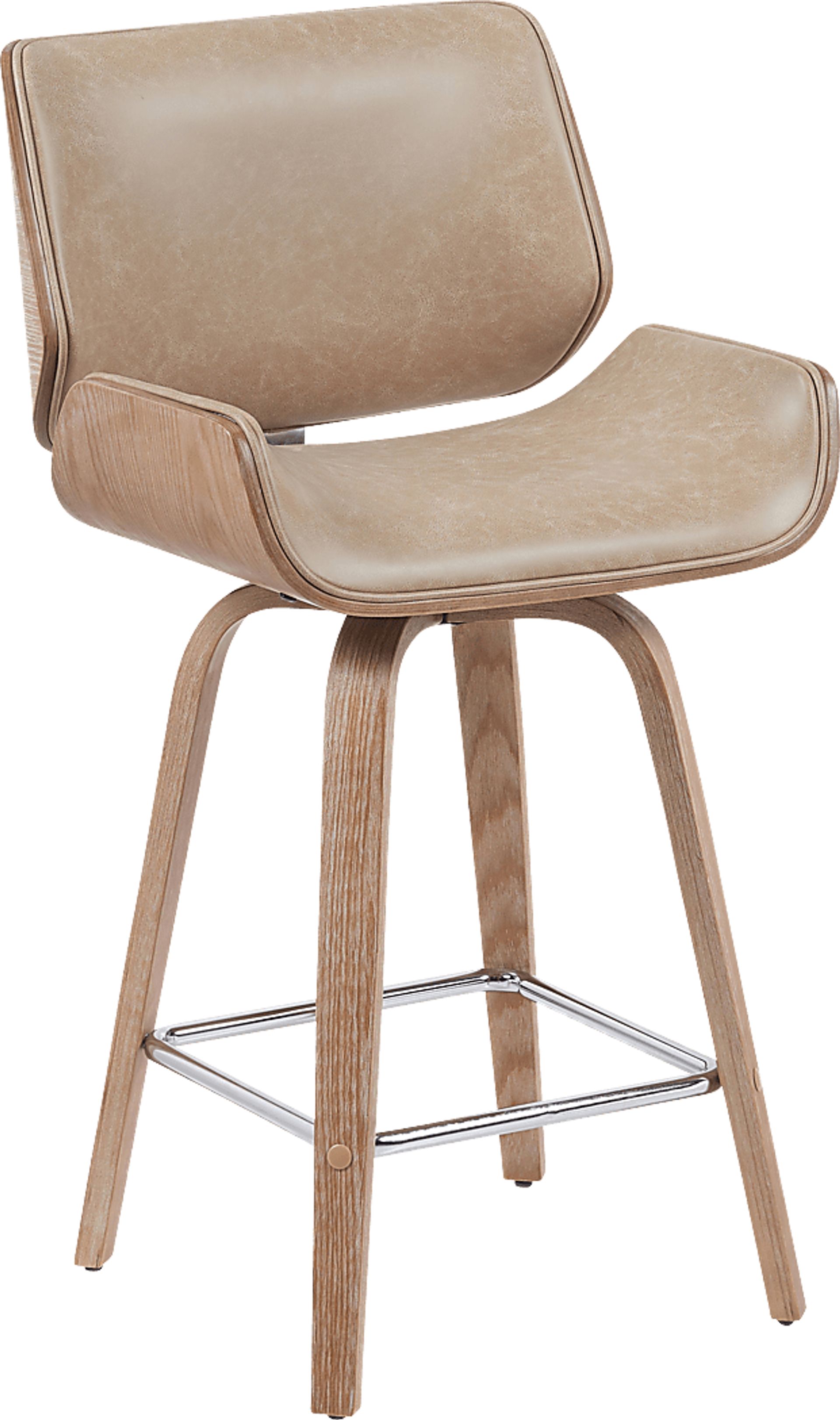 Cavologies Light Brown Counter Height Stool - Image 1