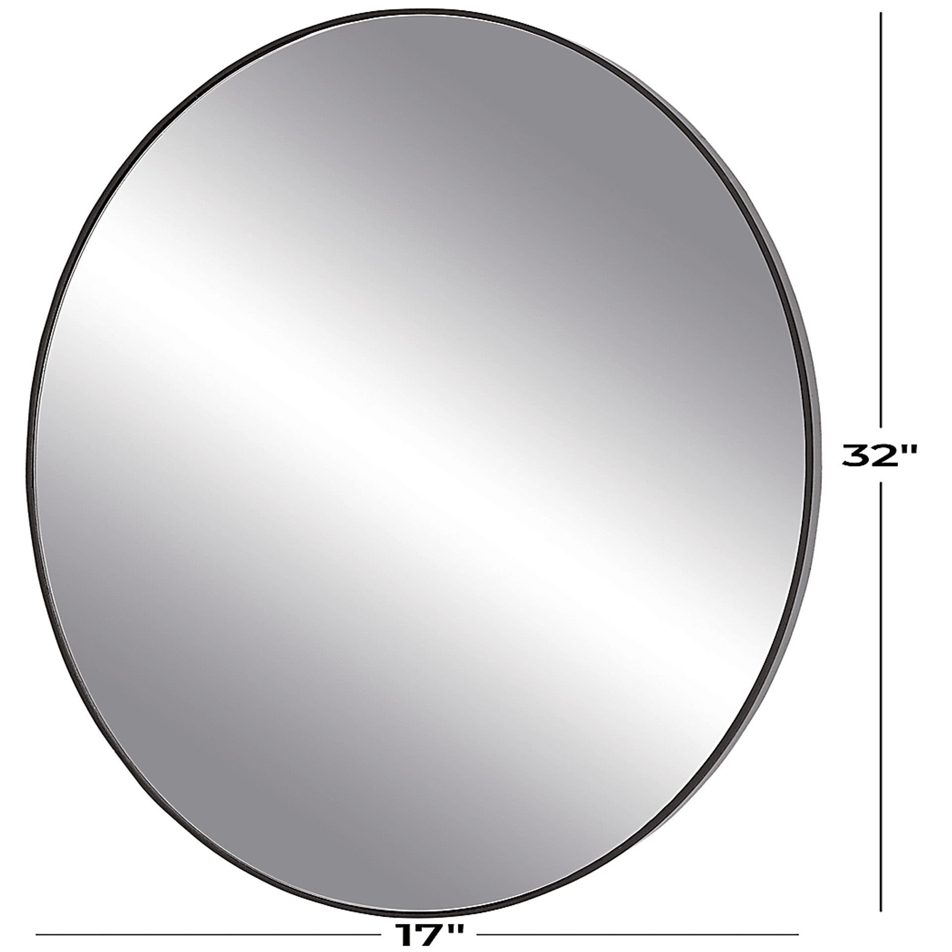 Cavology Black Oval Room Wall Mirror - Image 4