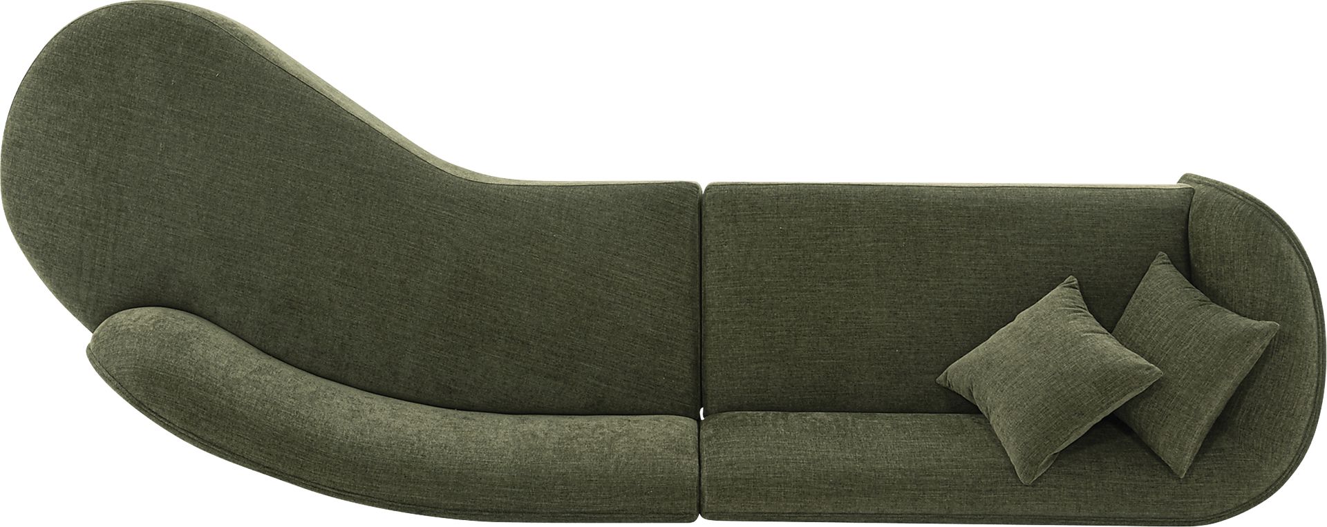 Cawdor Green 2 Pc Sectional - Image 5