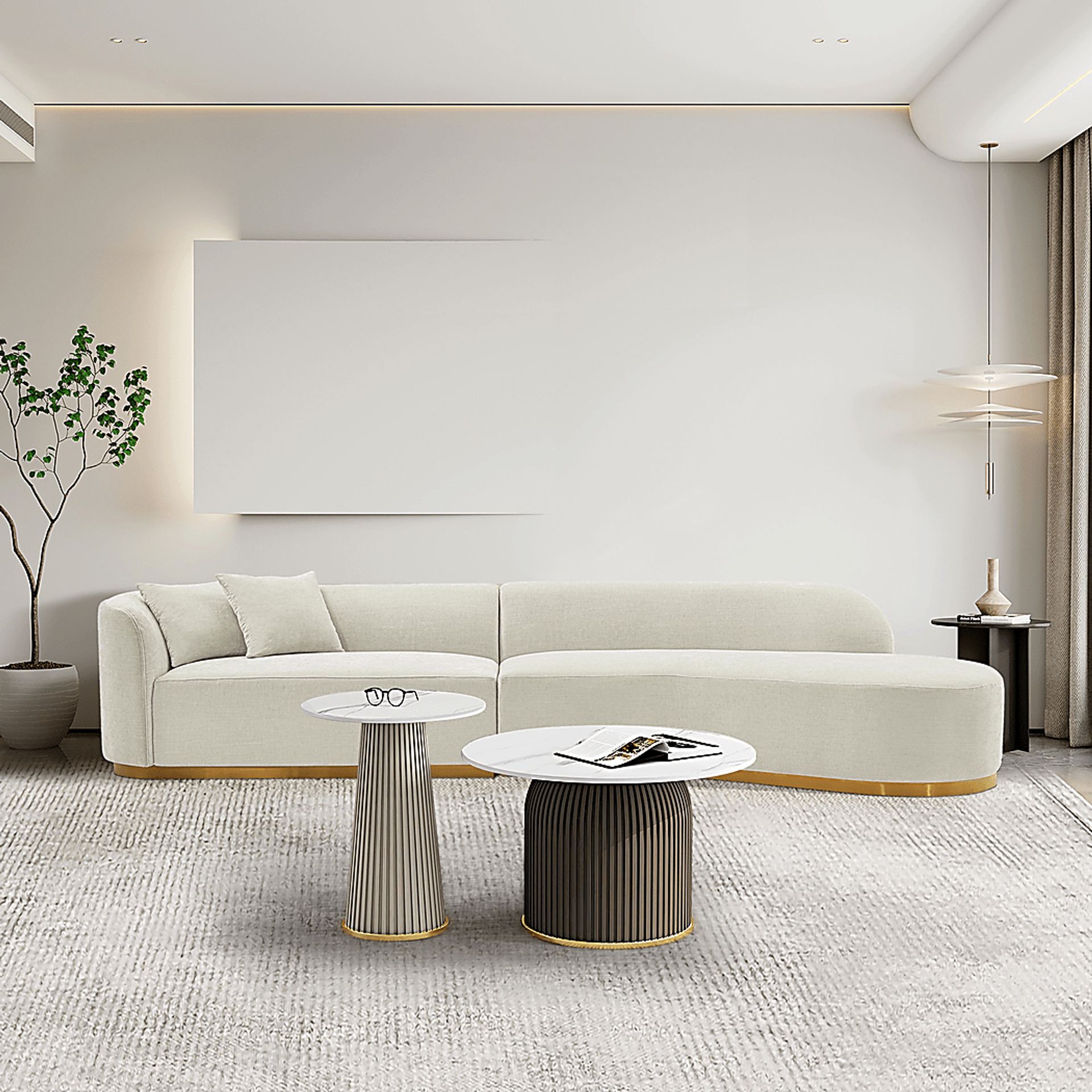 Cawdor Ivory 2 Pc Sectional - Image 2