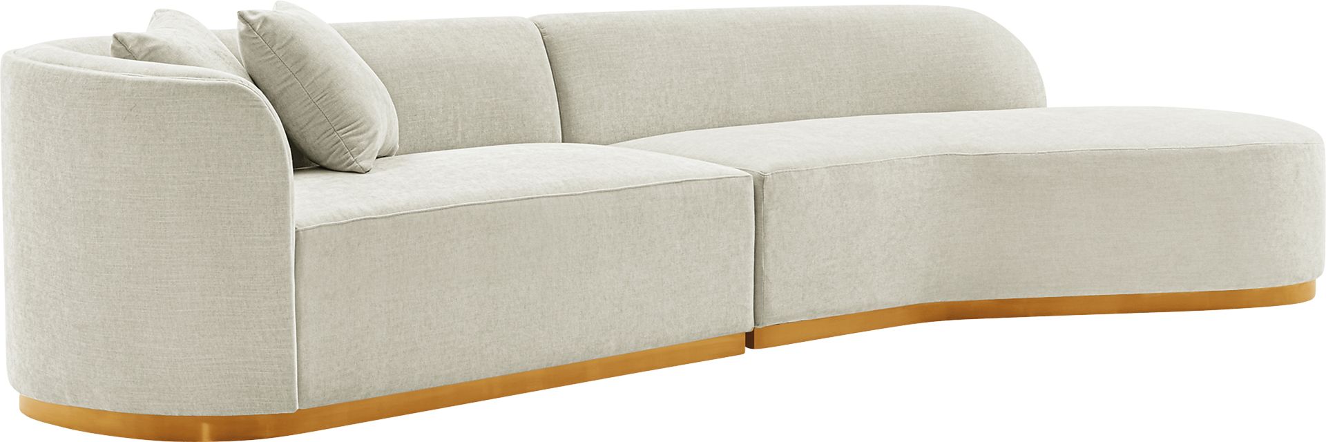 Cawdor Ivory 2 Pc Sectional - Image 3