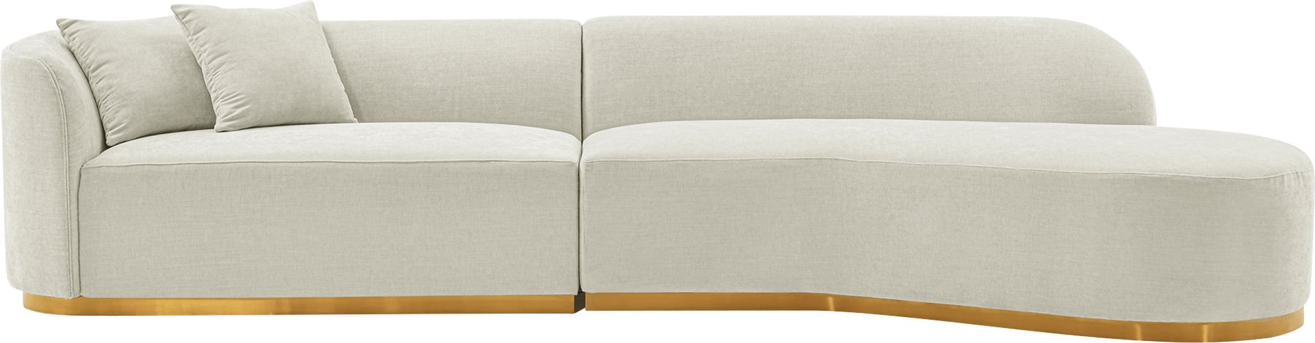 Cawdor Ivory 2 Pc Sectional - Image 1
