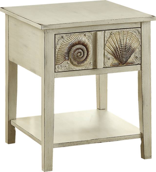 Caye Beach Oatmeal End Table - Thumbnail - Image 1