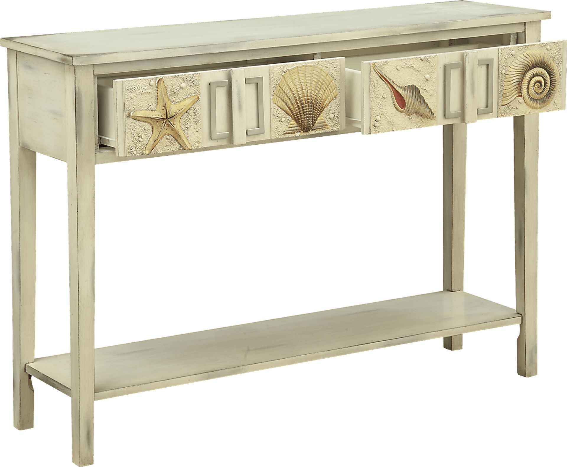 Caye Beach Oatmeal Sofa Table - Image 1