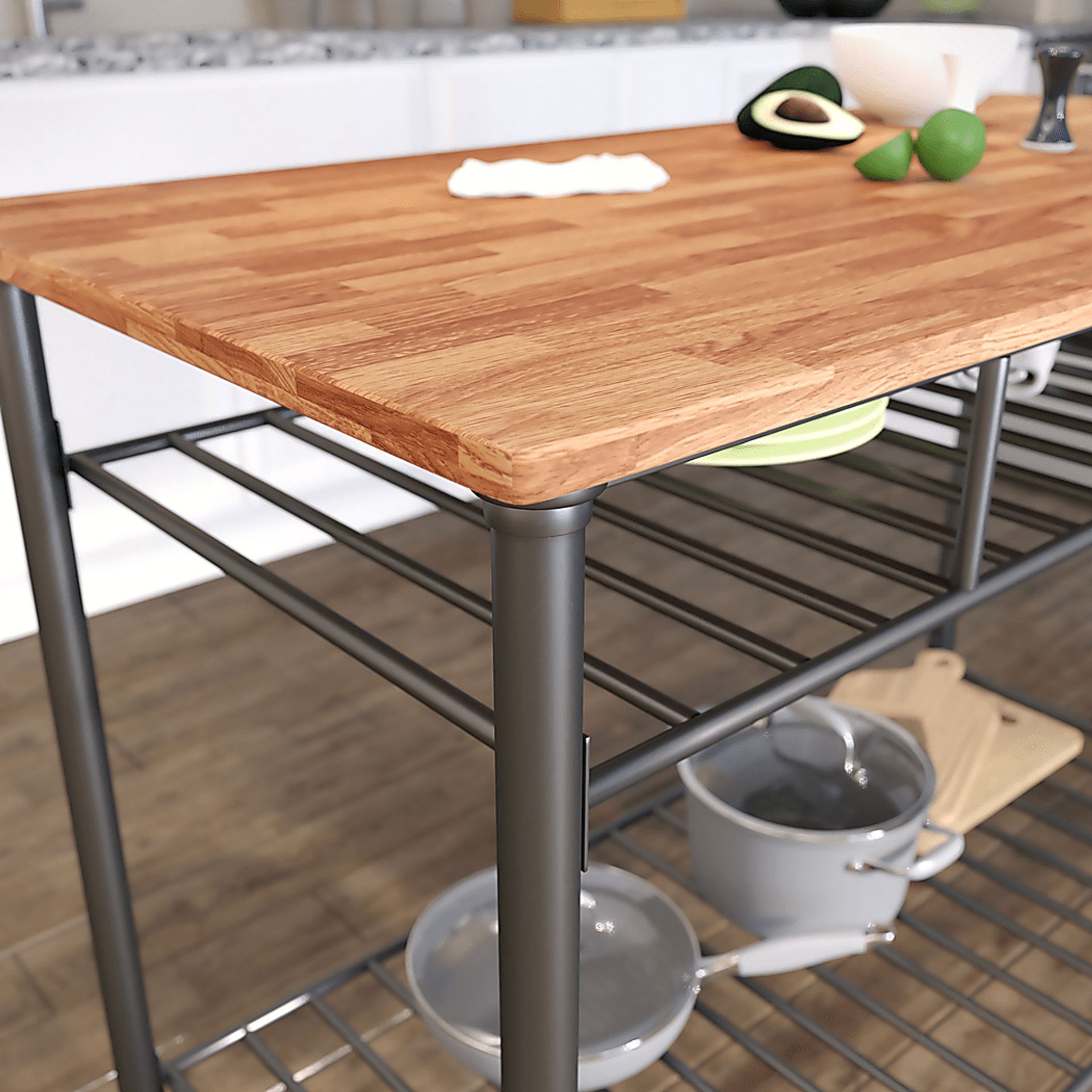 Caylan Oak Kitchen Island - Image 2