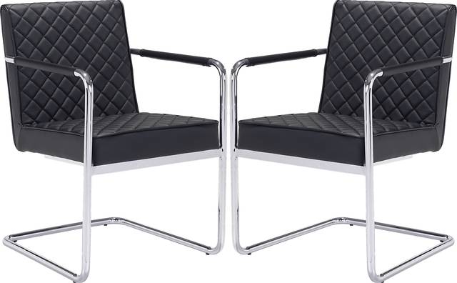 Cayler Black Arm Chairs (Set of 2) - Thumbnail - Image 1