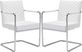 Cayler White Arm Chairs (Set of 2)