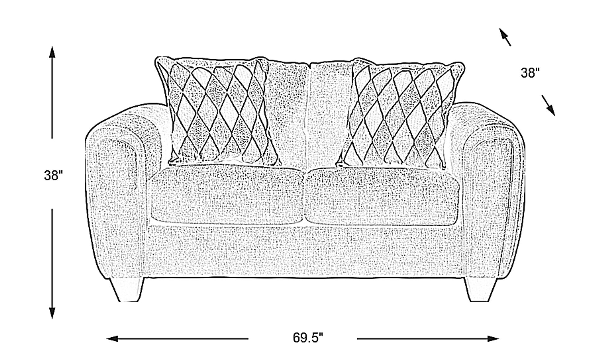 Dimension Image. Please refer to the Dimension Tab on this page for dimension details.