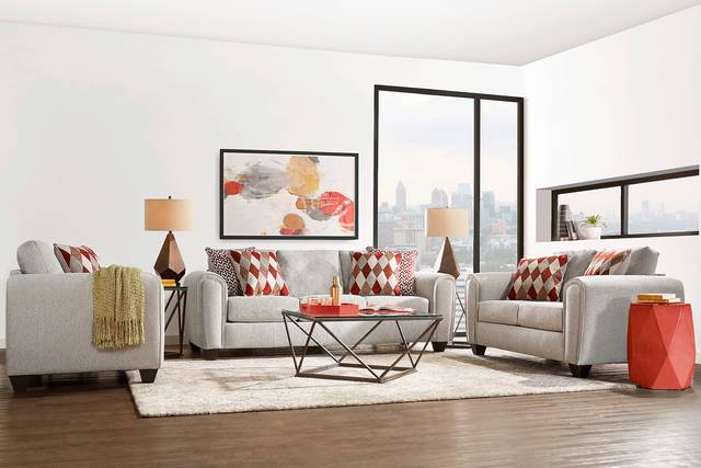 Caylor Falls Dove Gray Sofa - Thumbnail - Image 3