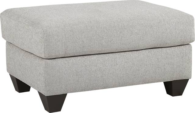 Caylor Falls Dove Gray Ottoman - Thumbnail - Image 1
