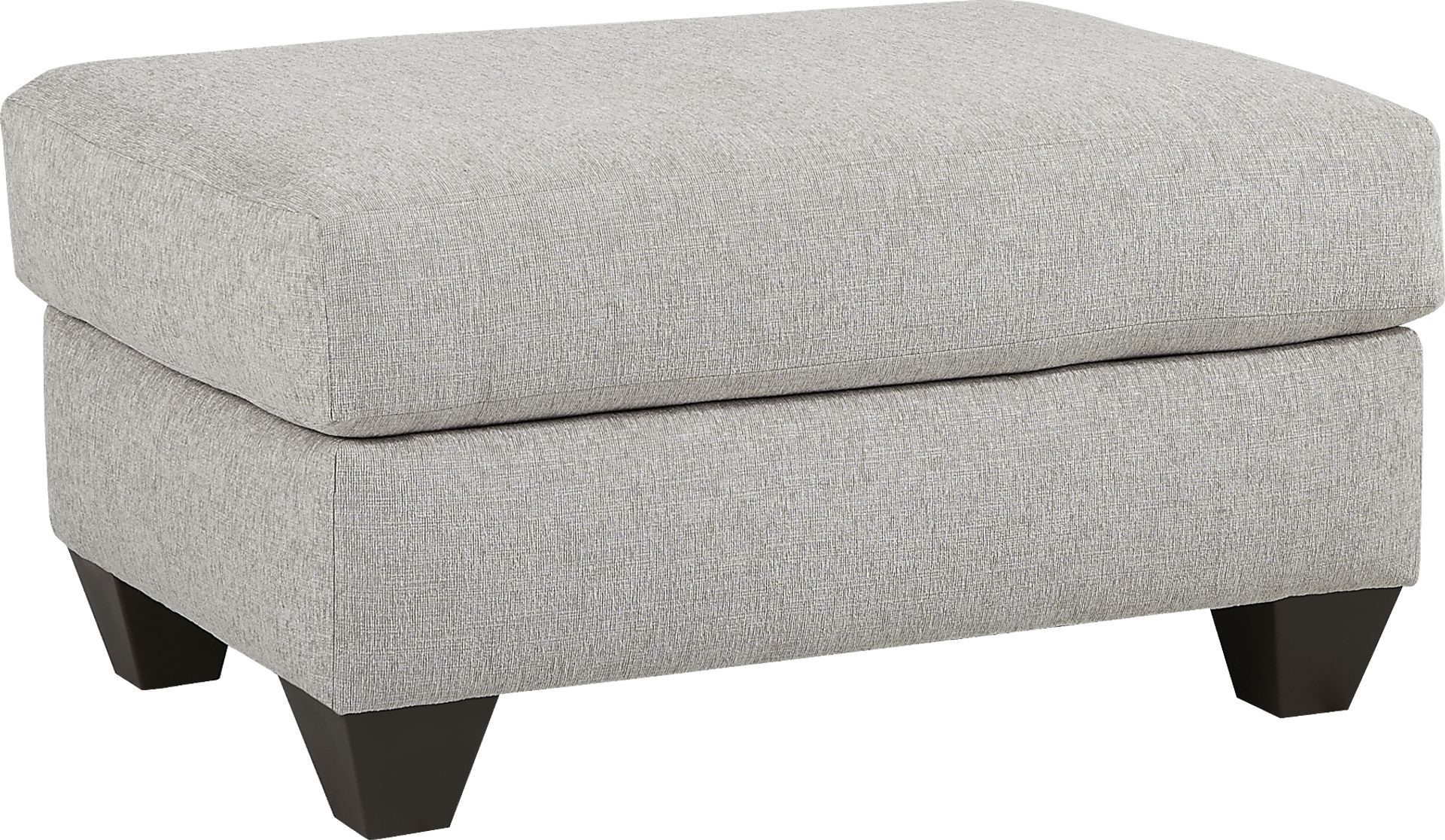 Caylor Falls Dove Gray Ottoman - Image 1