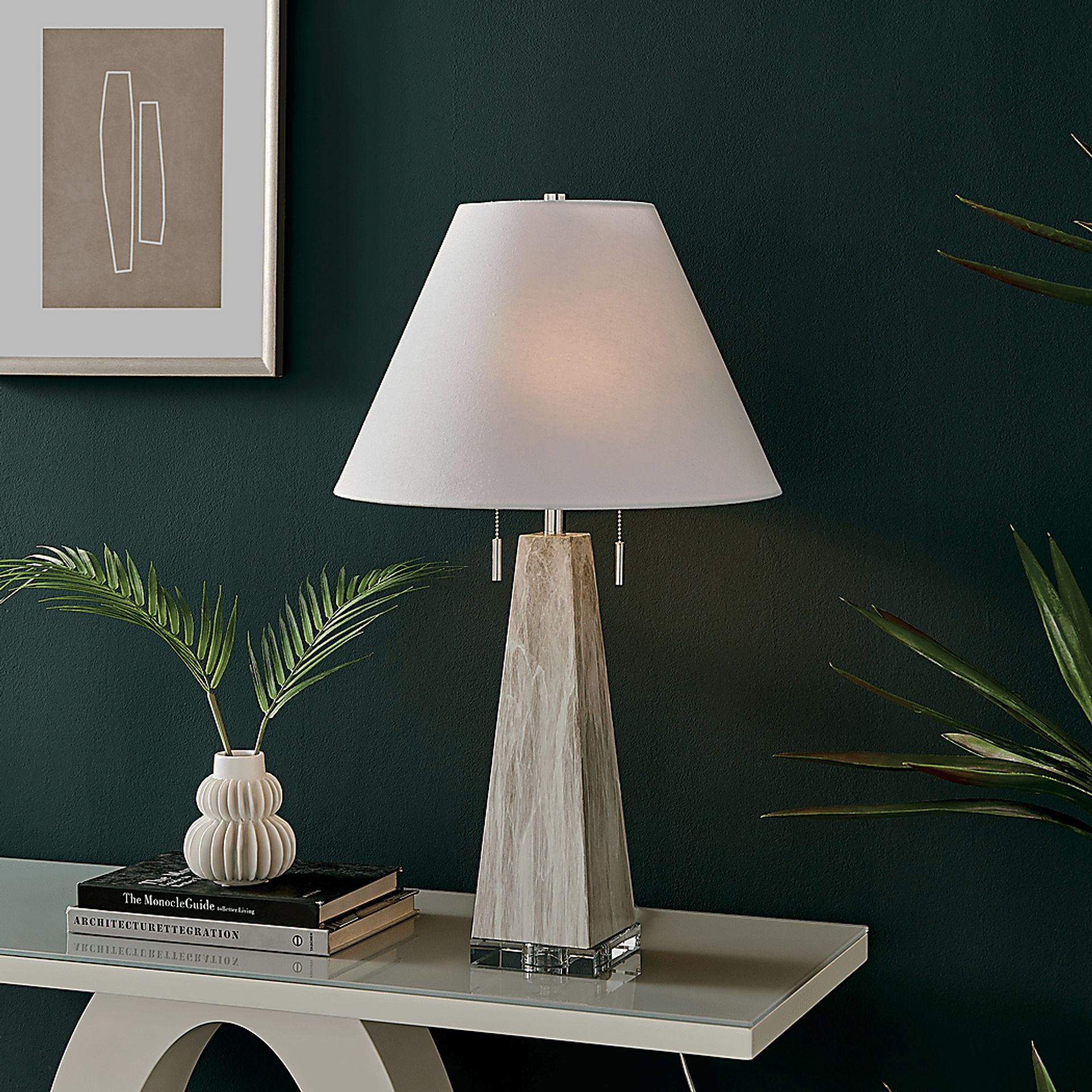 Cayuga Club White Lamp - Image 2