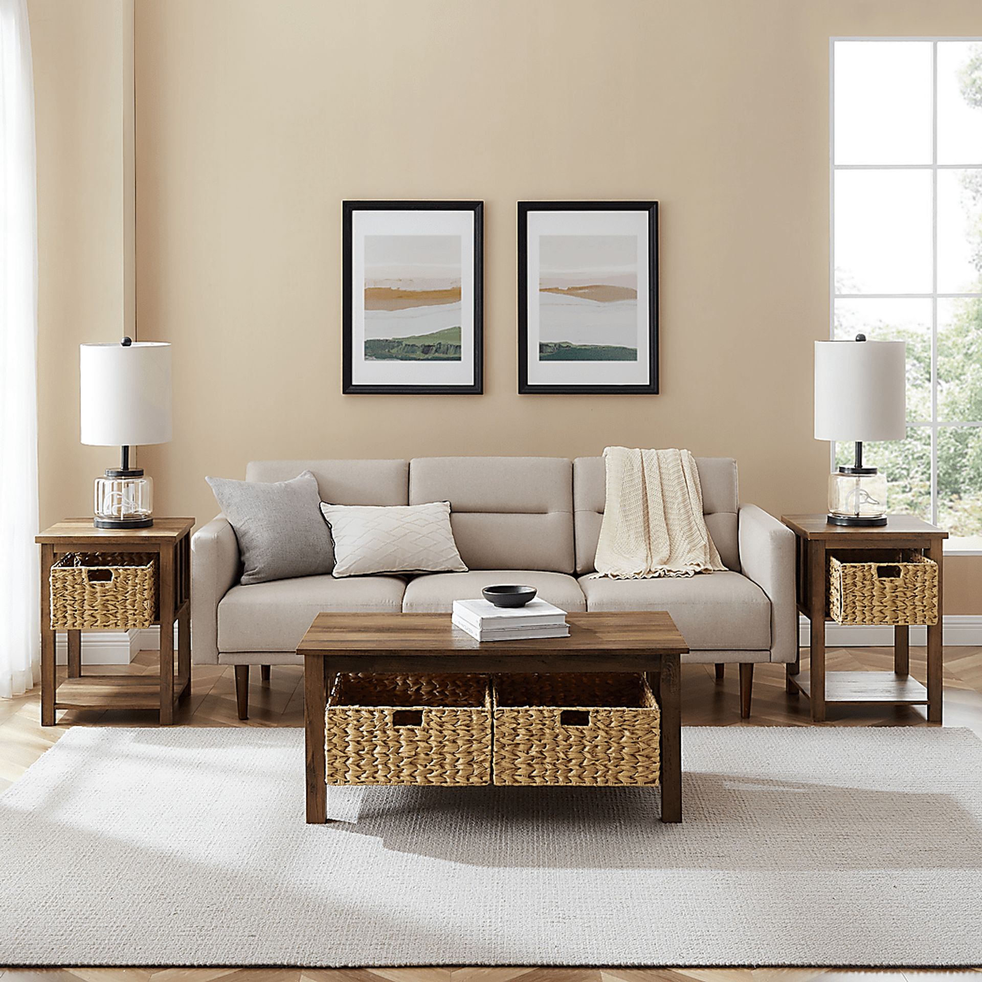 Cayuse Barnwood Cocktail Table Set - Image 3
