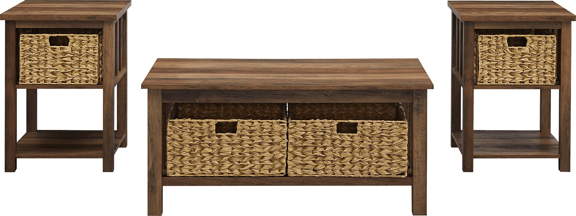 Cayuse Barnwood Cocktail Table Set - Image 4
