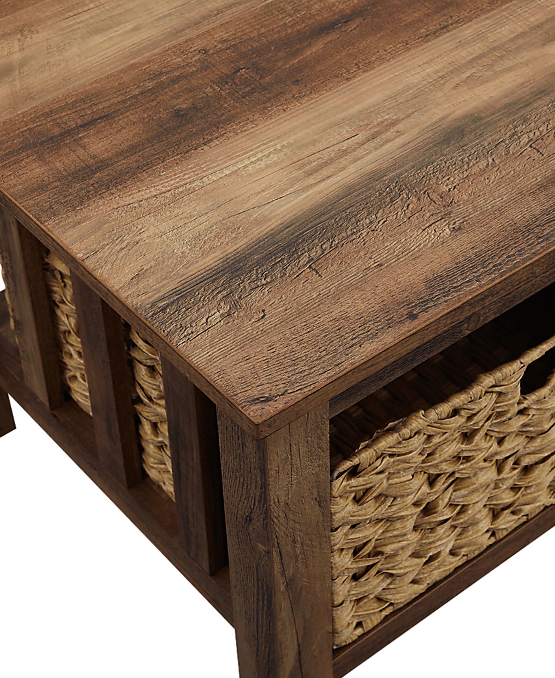 Cayuse Barnwood Cocktail Table Set - Image 5