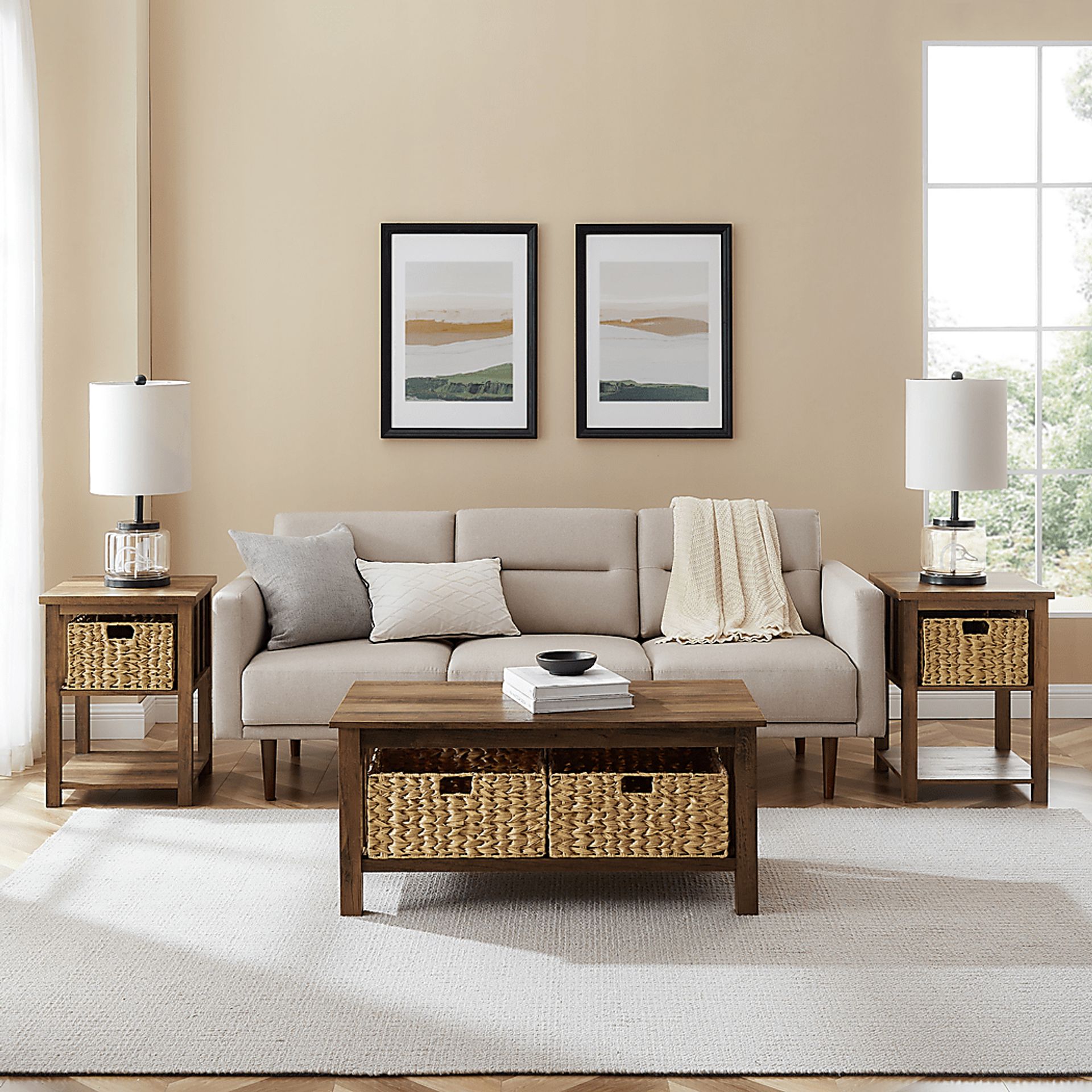 Cayuse Barnwood Cocktail Table Set - Image 6