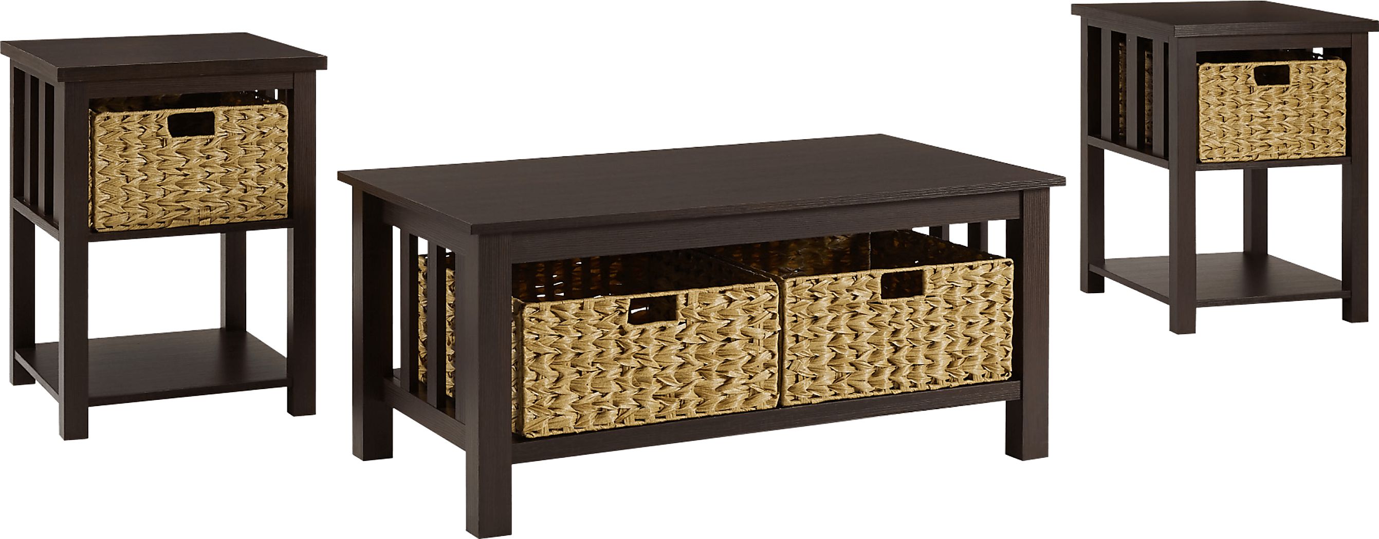 Cayuse Espresso Cocktail Table Set Rooms To Go