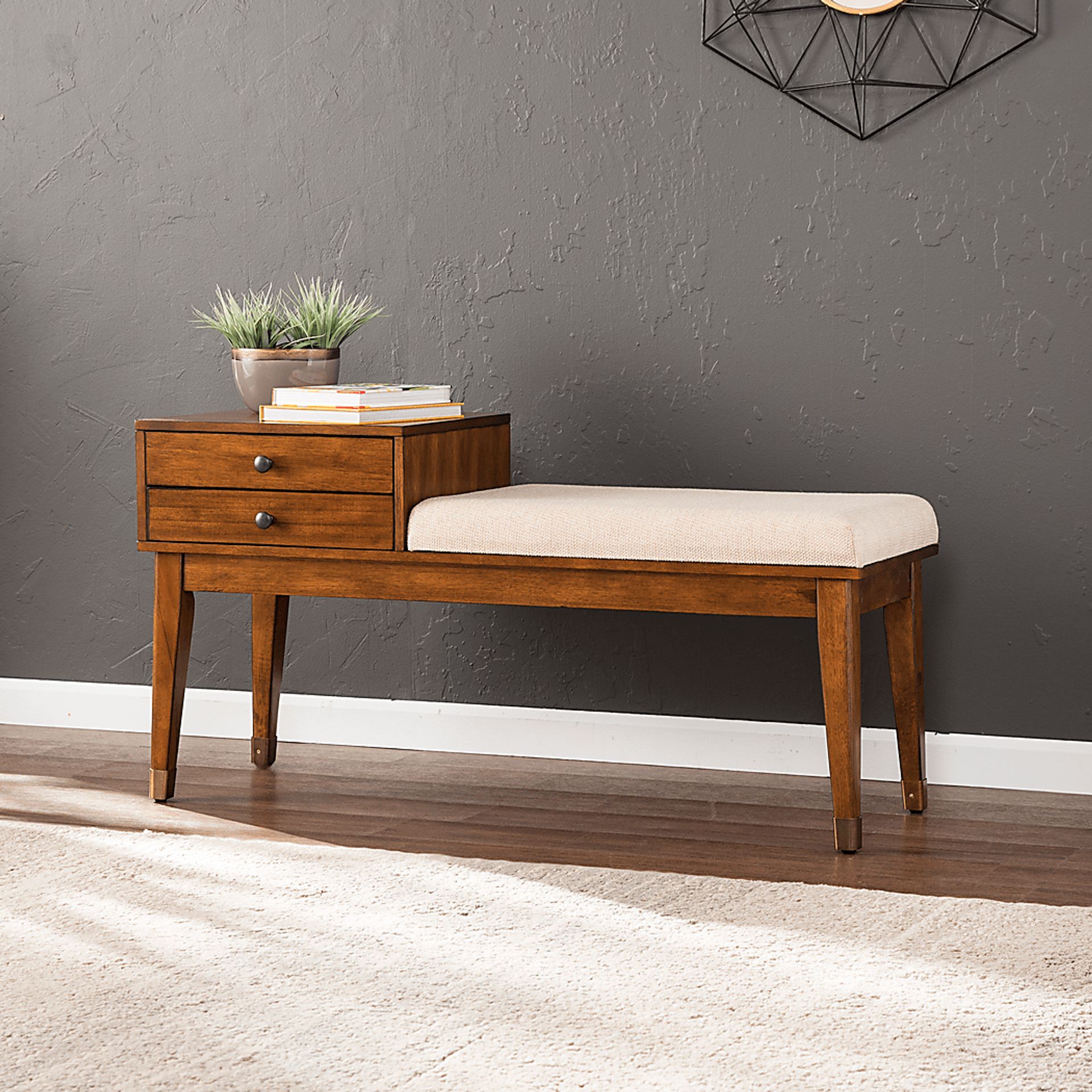 Cazamo Brown Storage Bench - Image 2