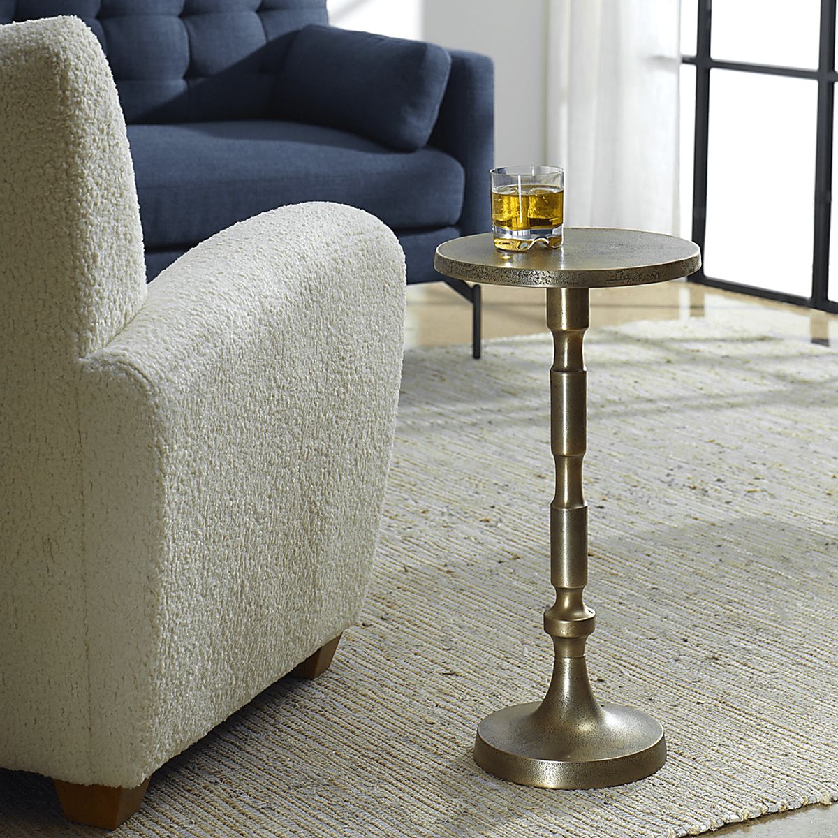 Caze Brass Accent Table | Rooms to Go