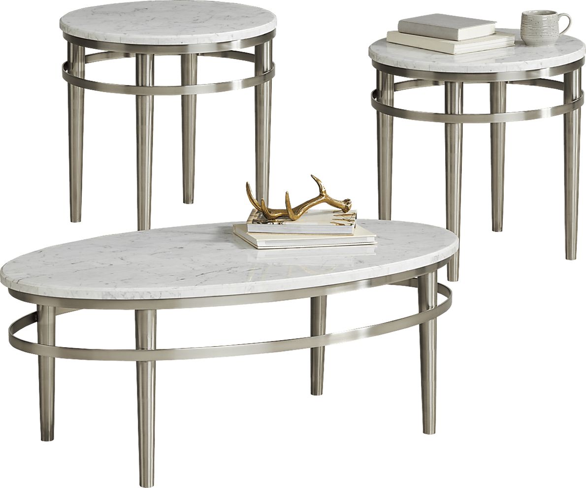 Cazelle Gray 3 Pc Occasional Table Set - Rooms To Go