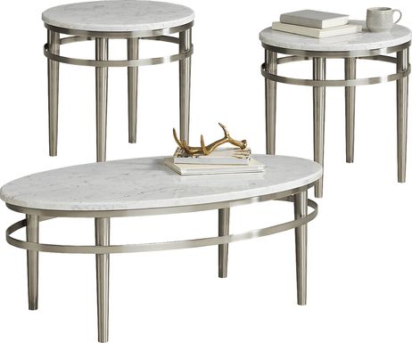 Cazelle Gray 3 Pc Occasional Table Set