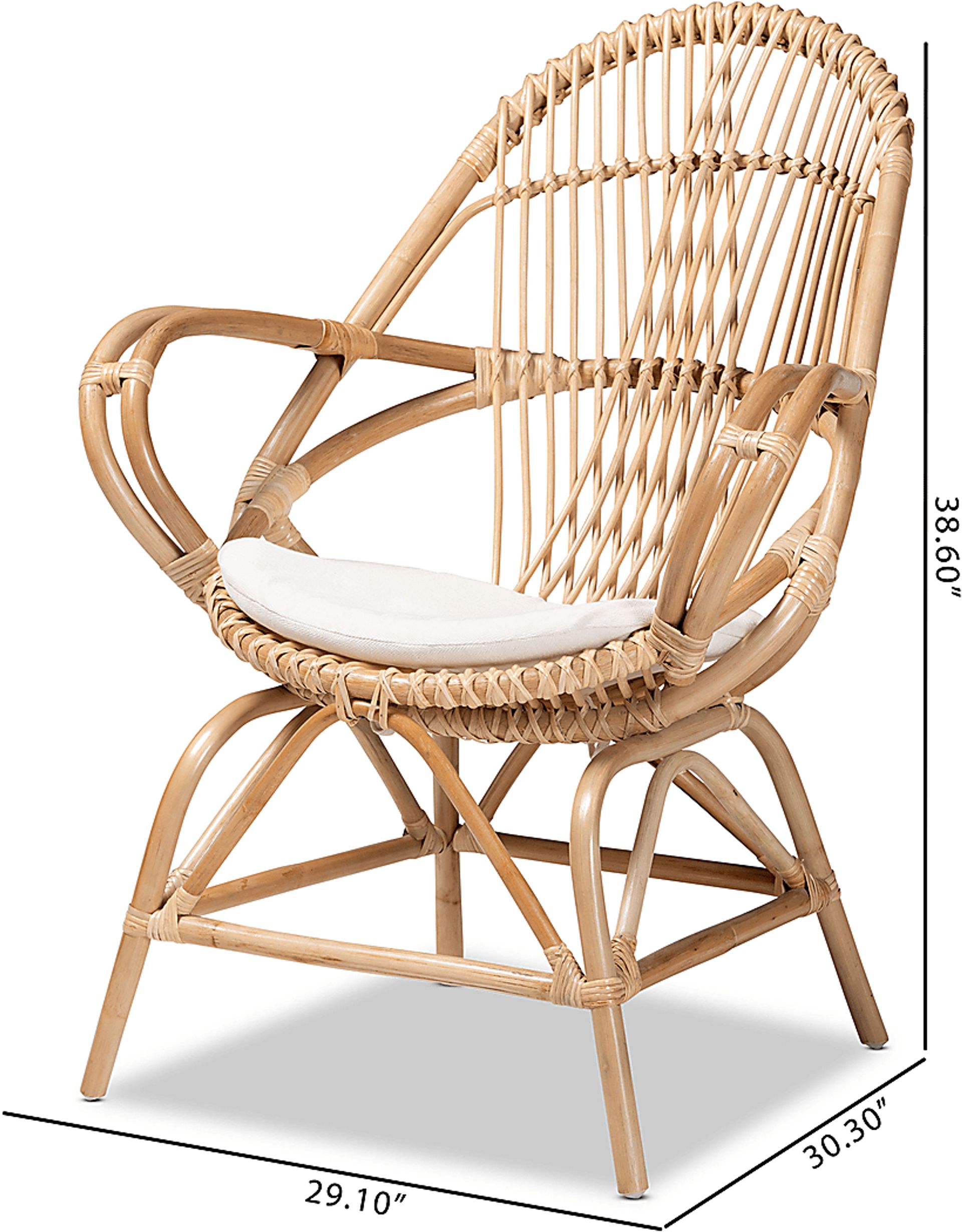Cazenove Brown Accent Chair - Image 10