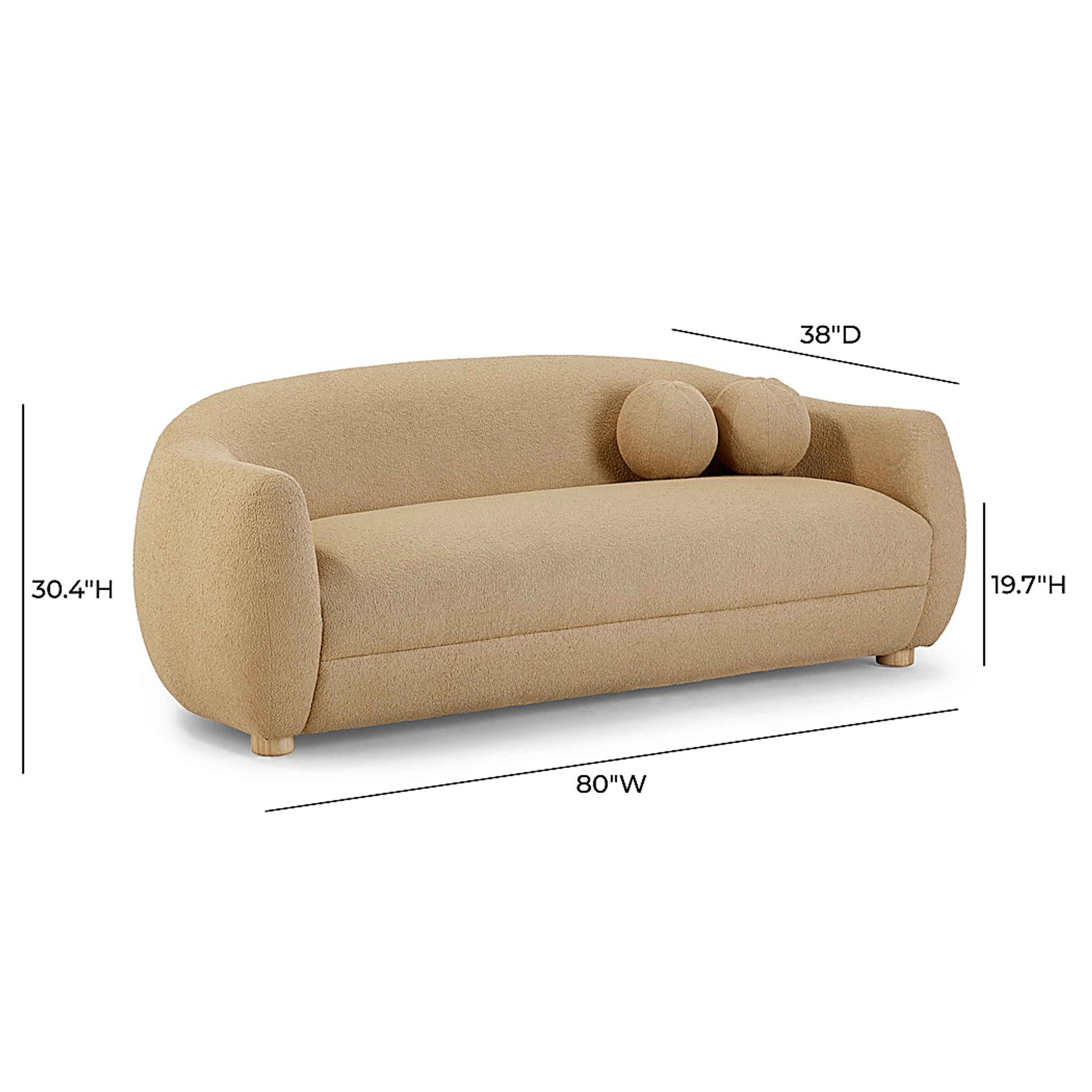 Cazneau Honey Sofa - Image 7