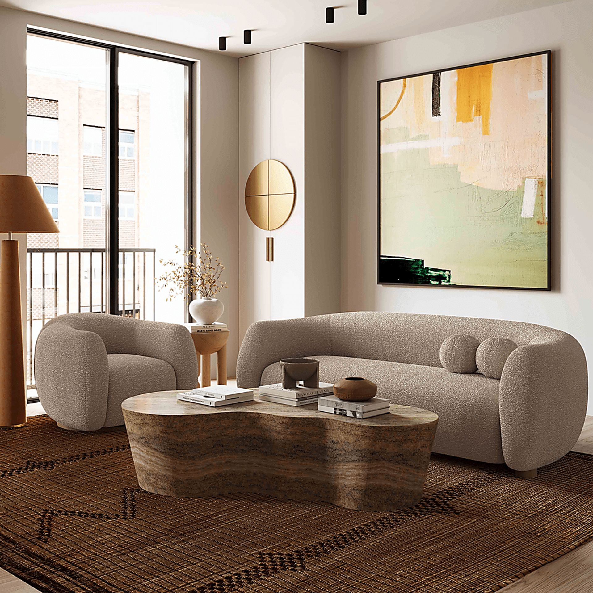 Cazneau Light Brown Sofa - Image 2