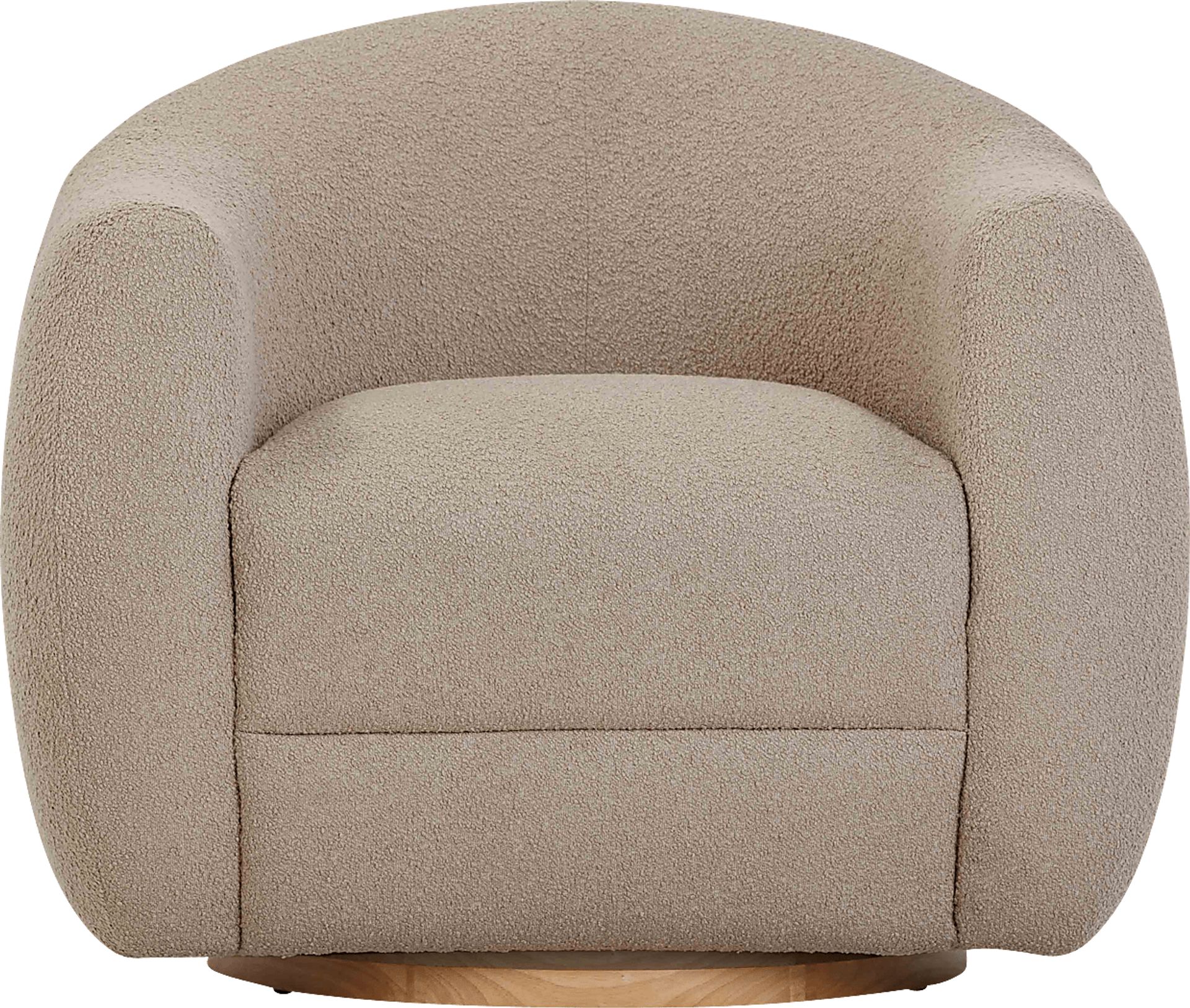 Cazneau Light Brown Swivel Accent Chair - Image 2
