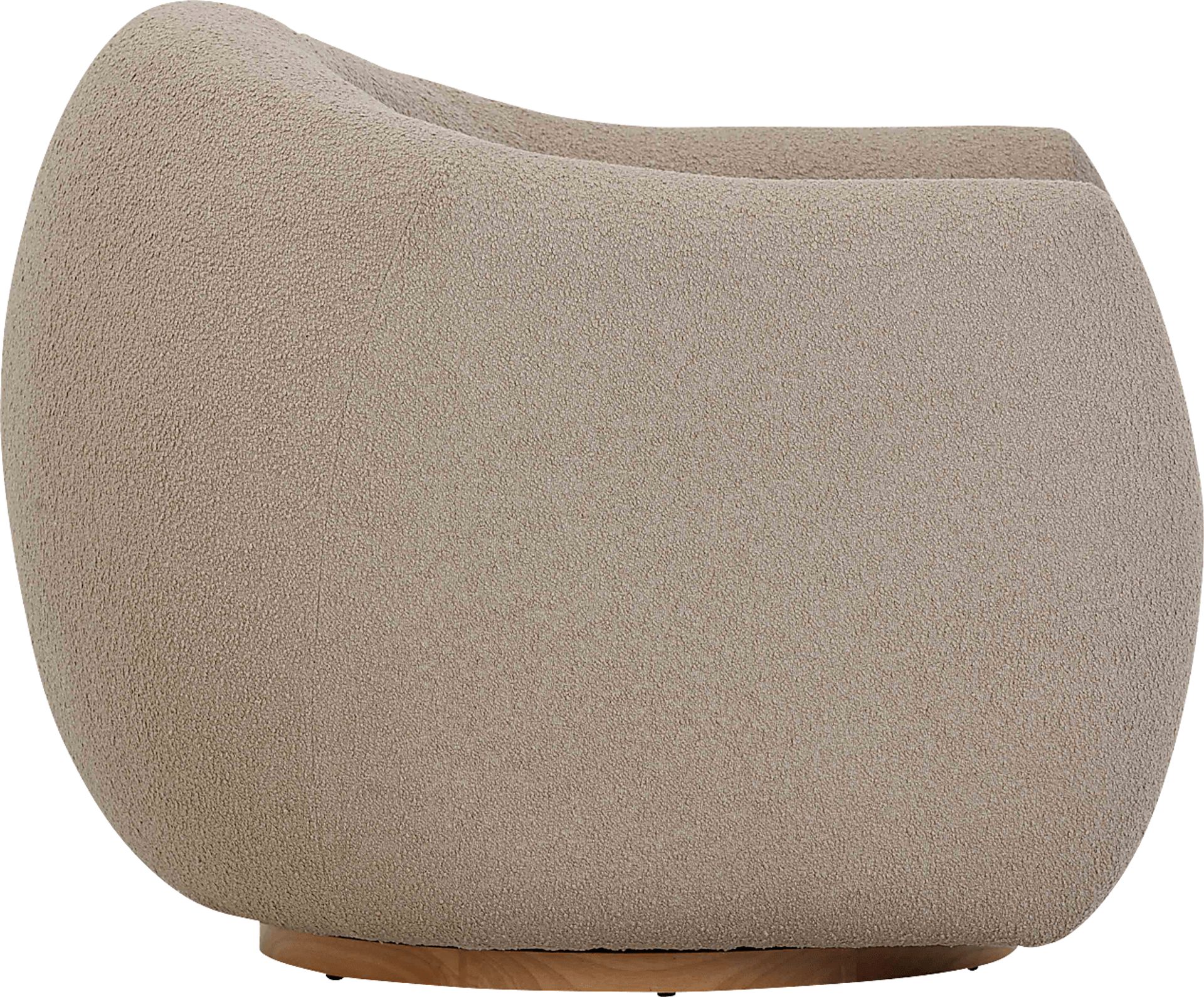 Cazneau Light Brown Swivel Accent Chair - Image 3