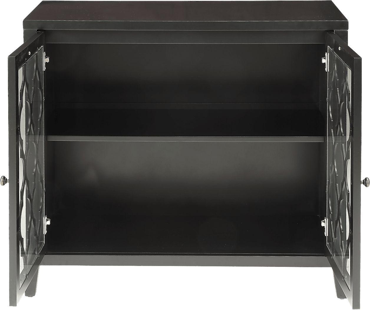 Ceara Black Large Accent Cabinet - Thumbnail 2