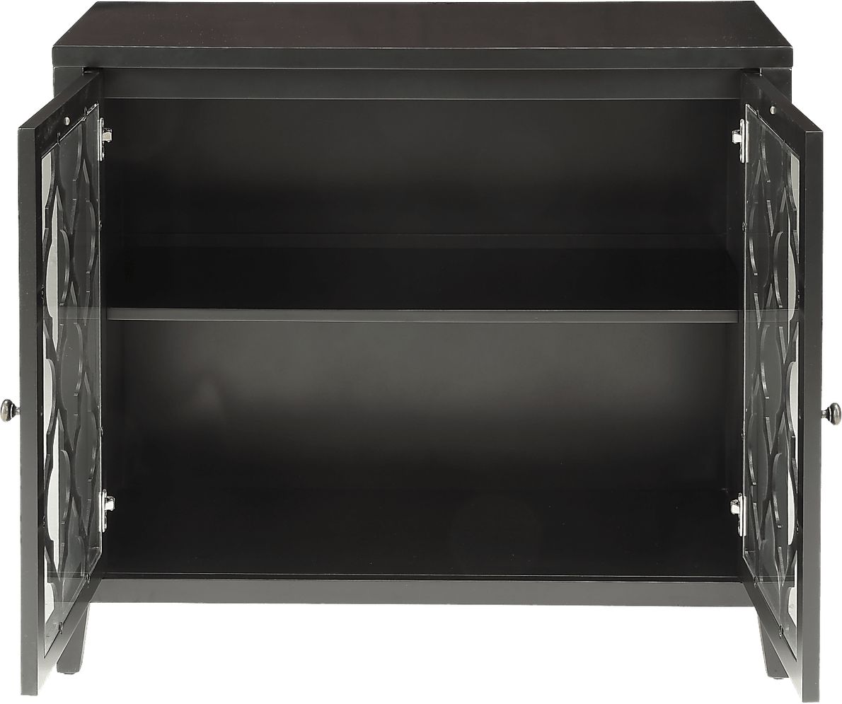 Ceara Black Large Accent Cabinet