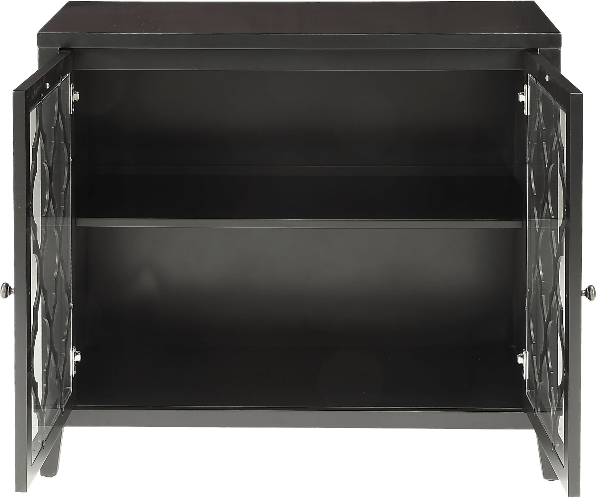 Ceara Black Large Accent Cabinet - Image 2