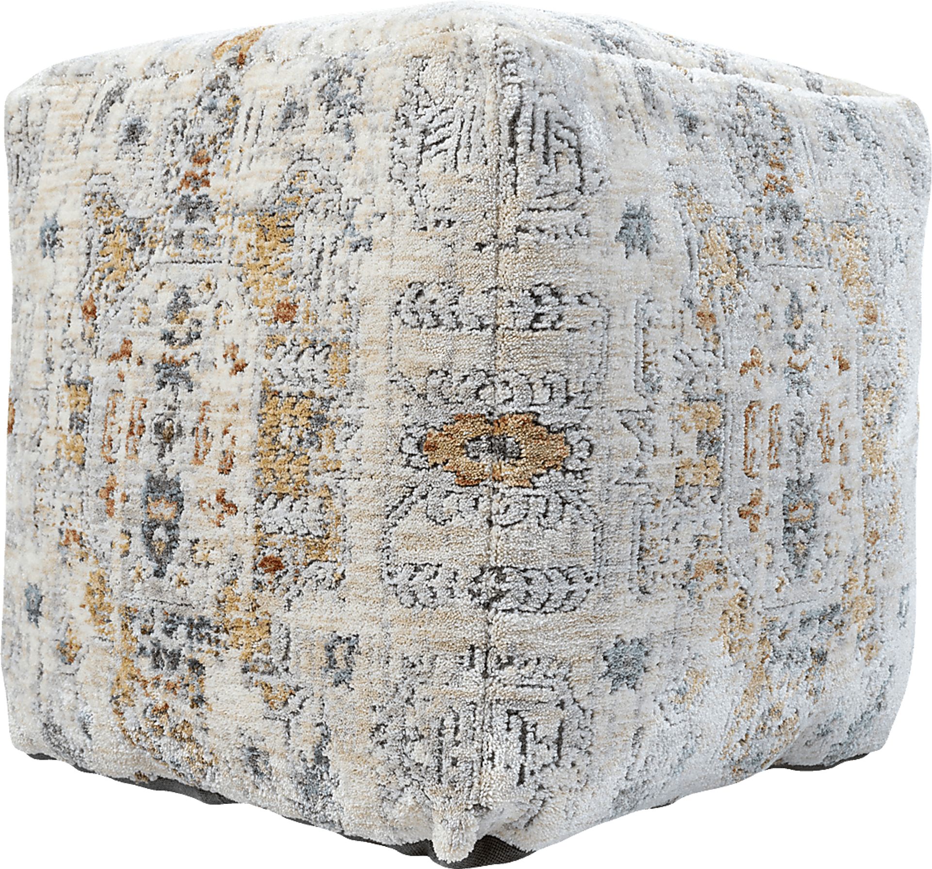 Ceasart Light Gray Pouf - Image 6