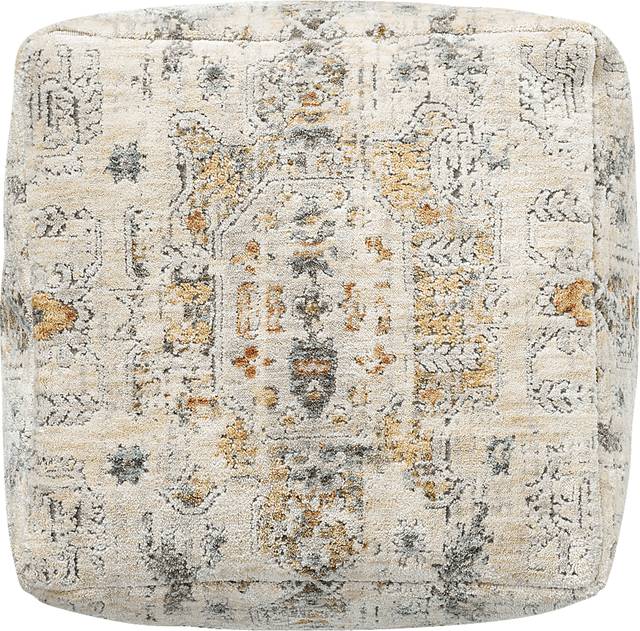 Ceasart Light Gray Pouf - Thumbnail - Image 7