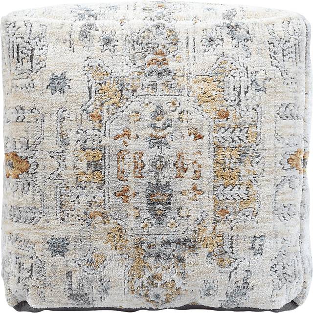 Ceasart Light Gray Pouf - Thumbnail - Image 9