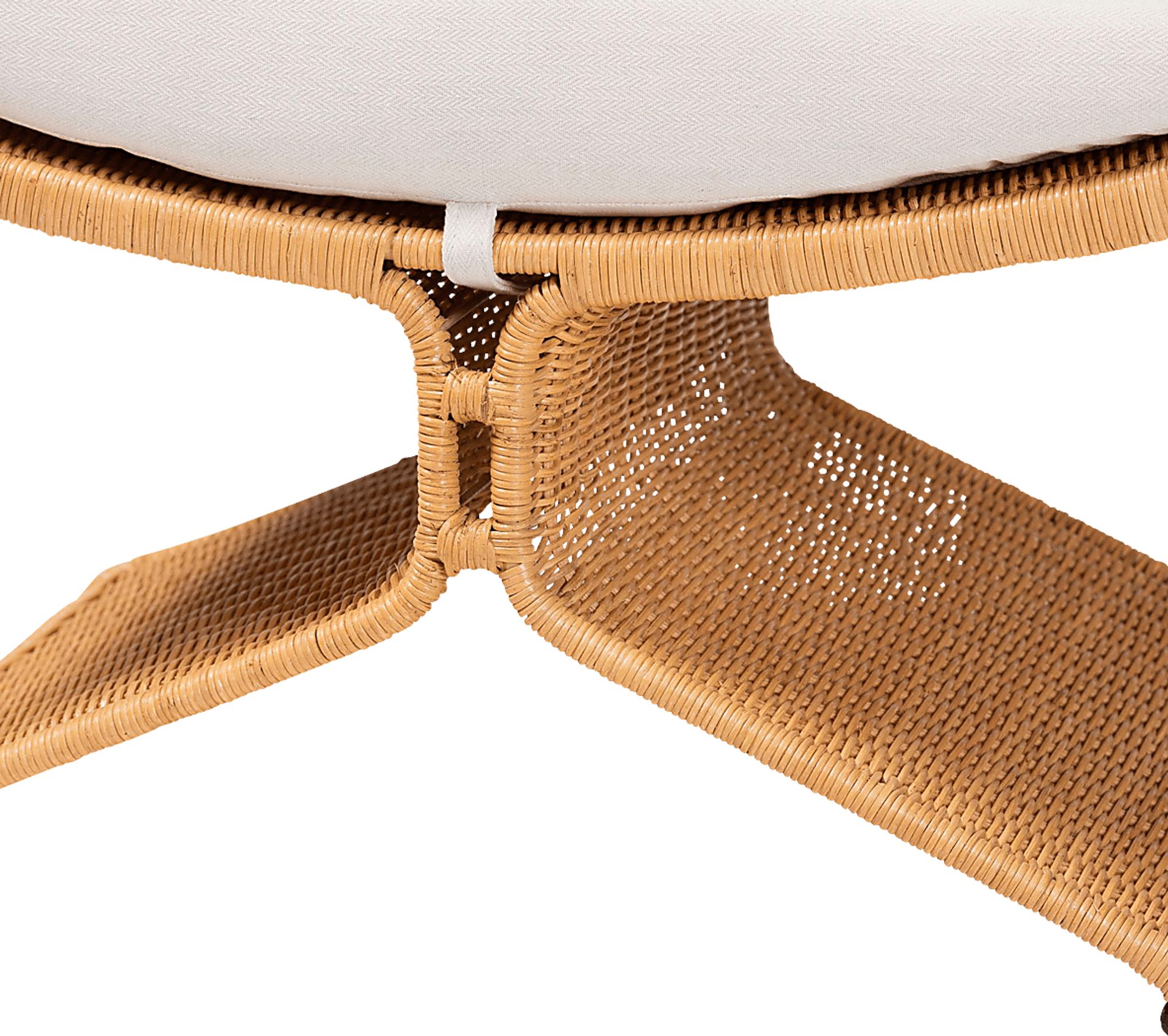 Ceasartan Brown Ottoman - Image 4