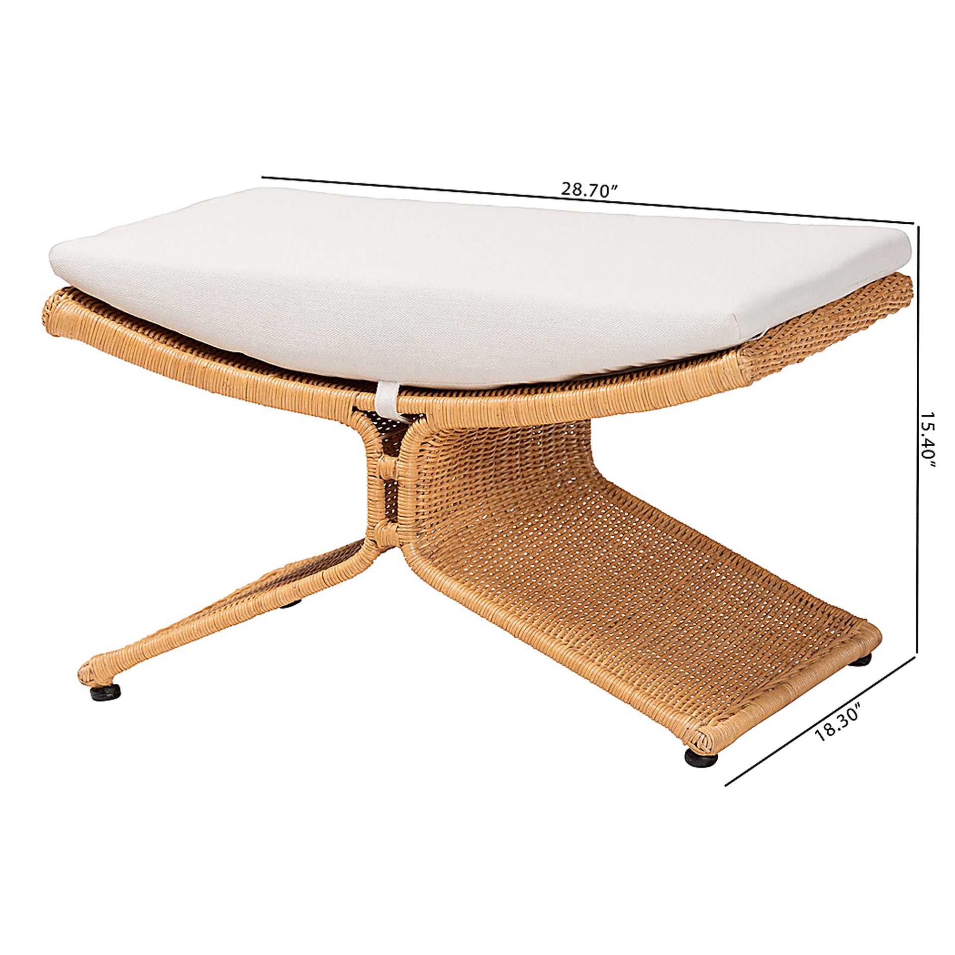 Ceasartan Brown Ottoman - Image 7