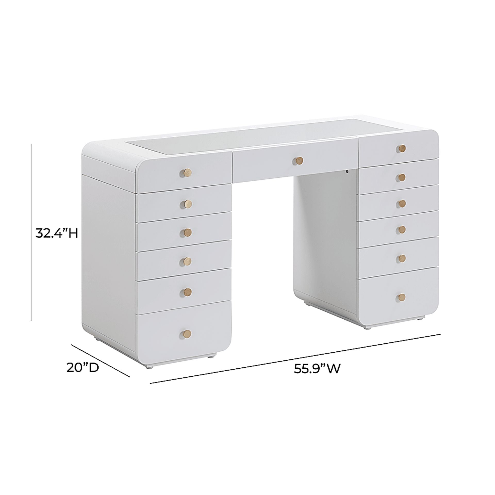 Cebaf White Vanity - Image 8