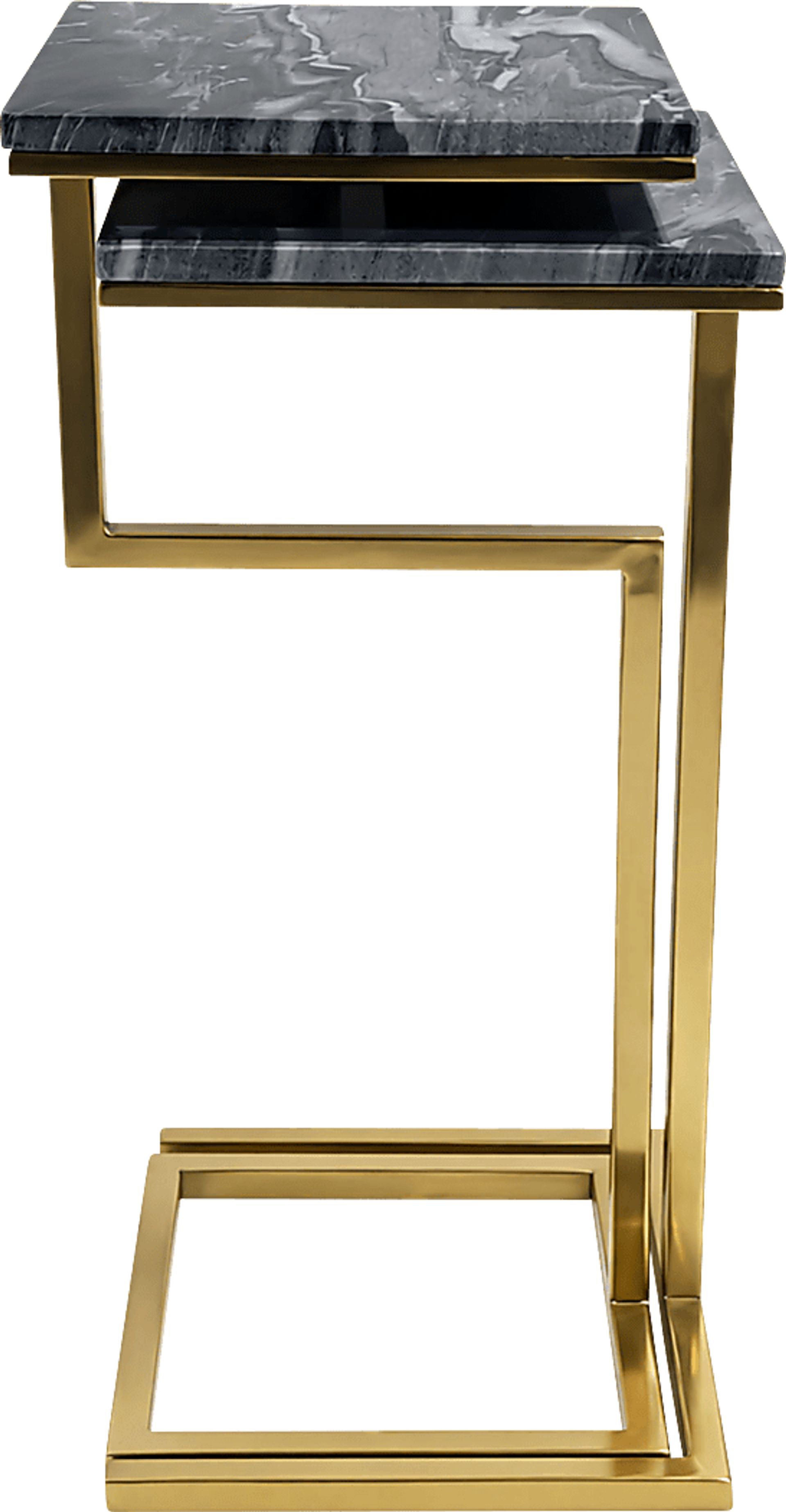 Cebazi Gold/Black Nesting Table, Set of 2 - Image 6
