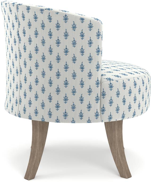 Ceberry Blue Swivel Chair - Thumbnail - Image 2