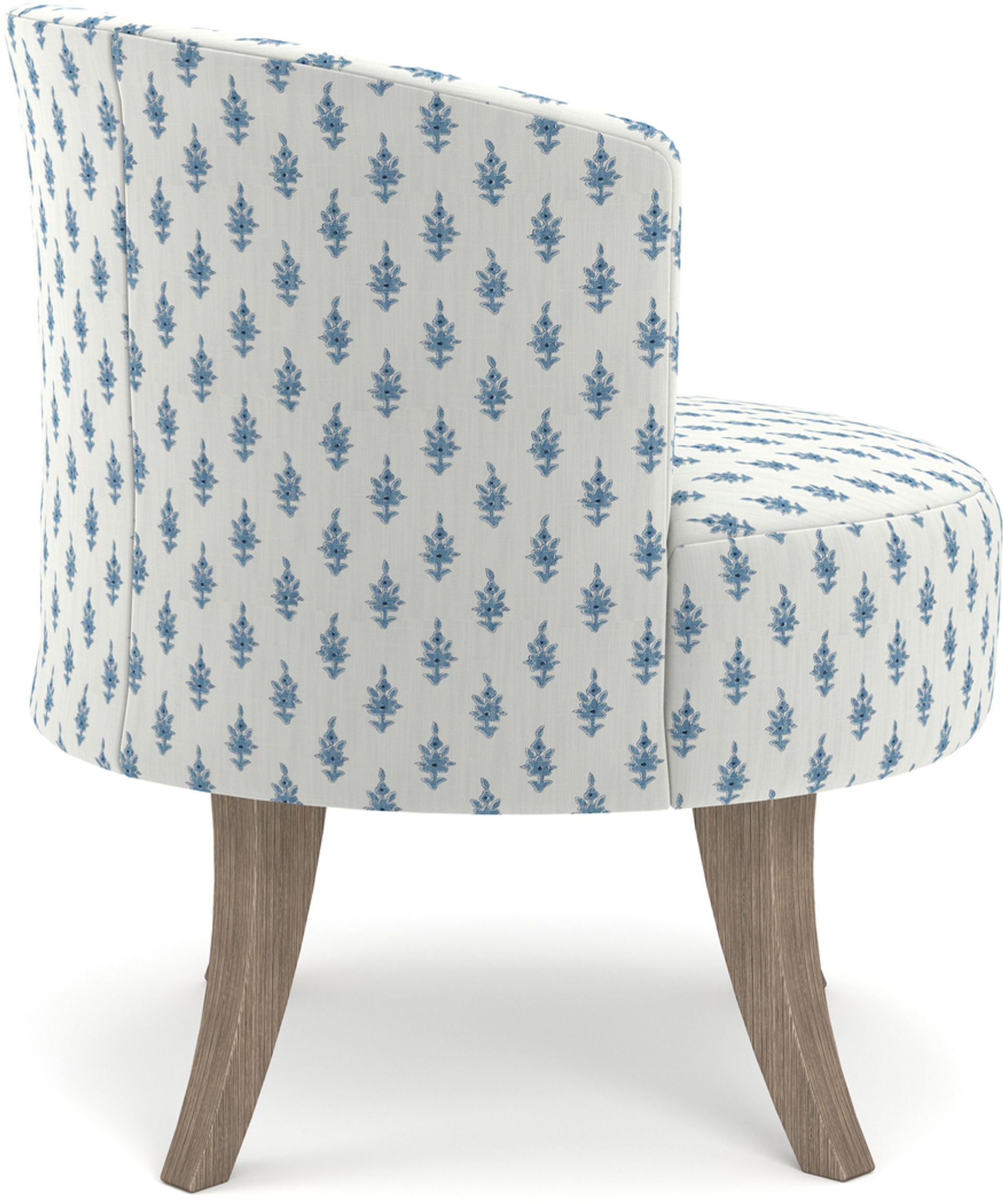 Ceberry Blue Swivel Chair - Image 2