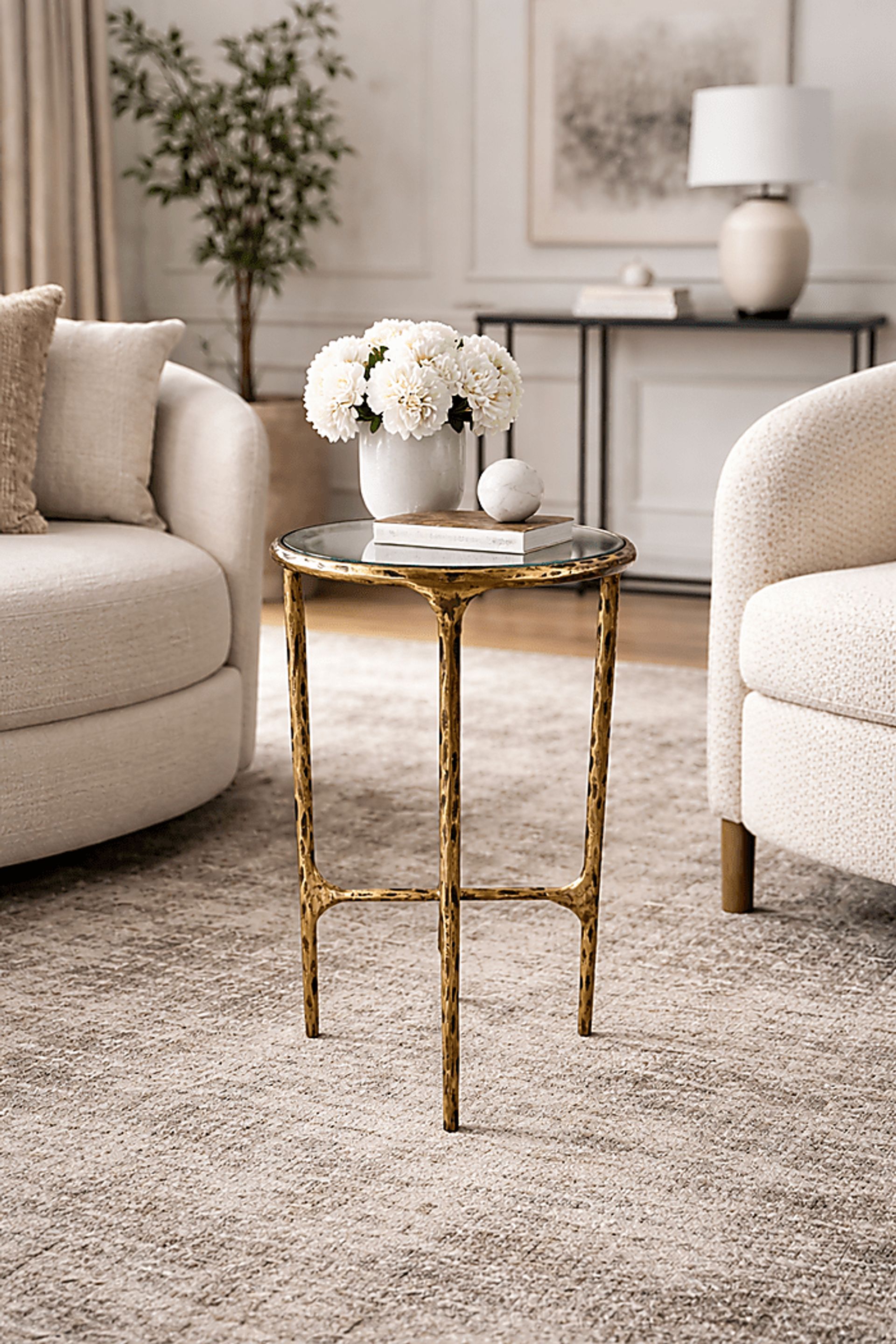 Cebisi Gold Accent Table - Image 2