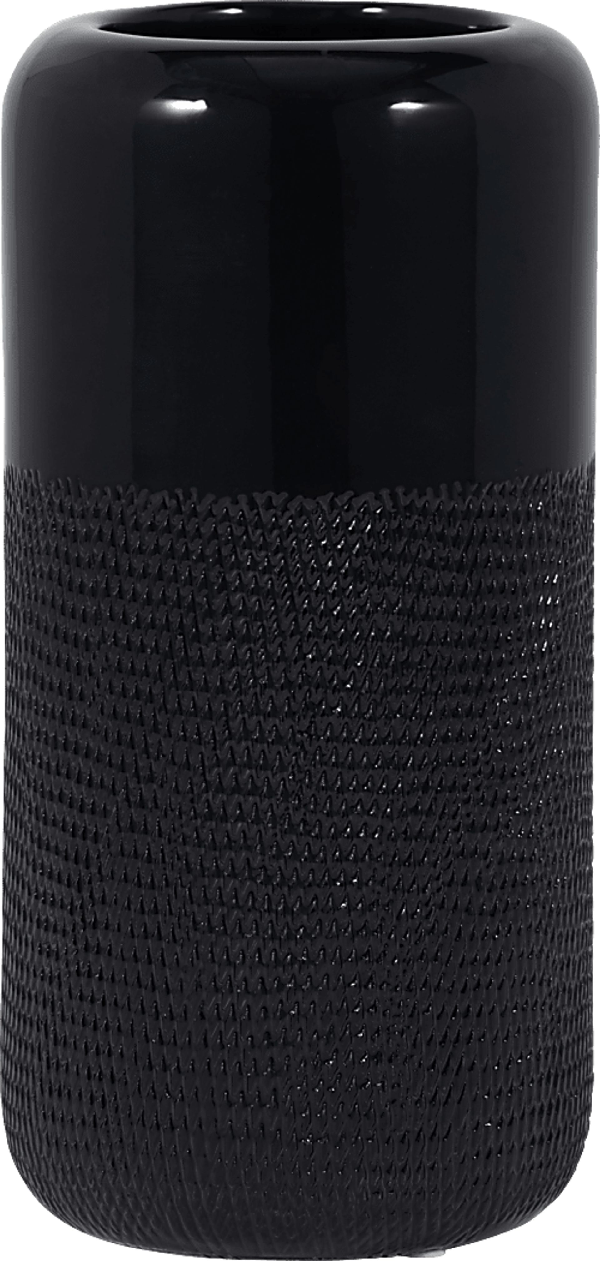 Cebu Black 10 in. Vase - Image 1
