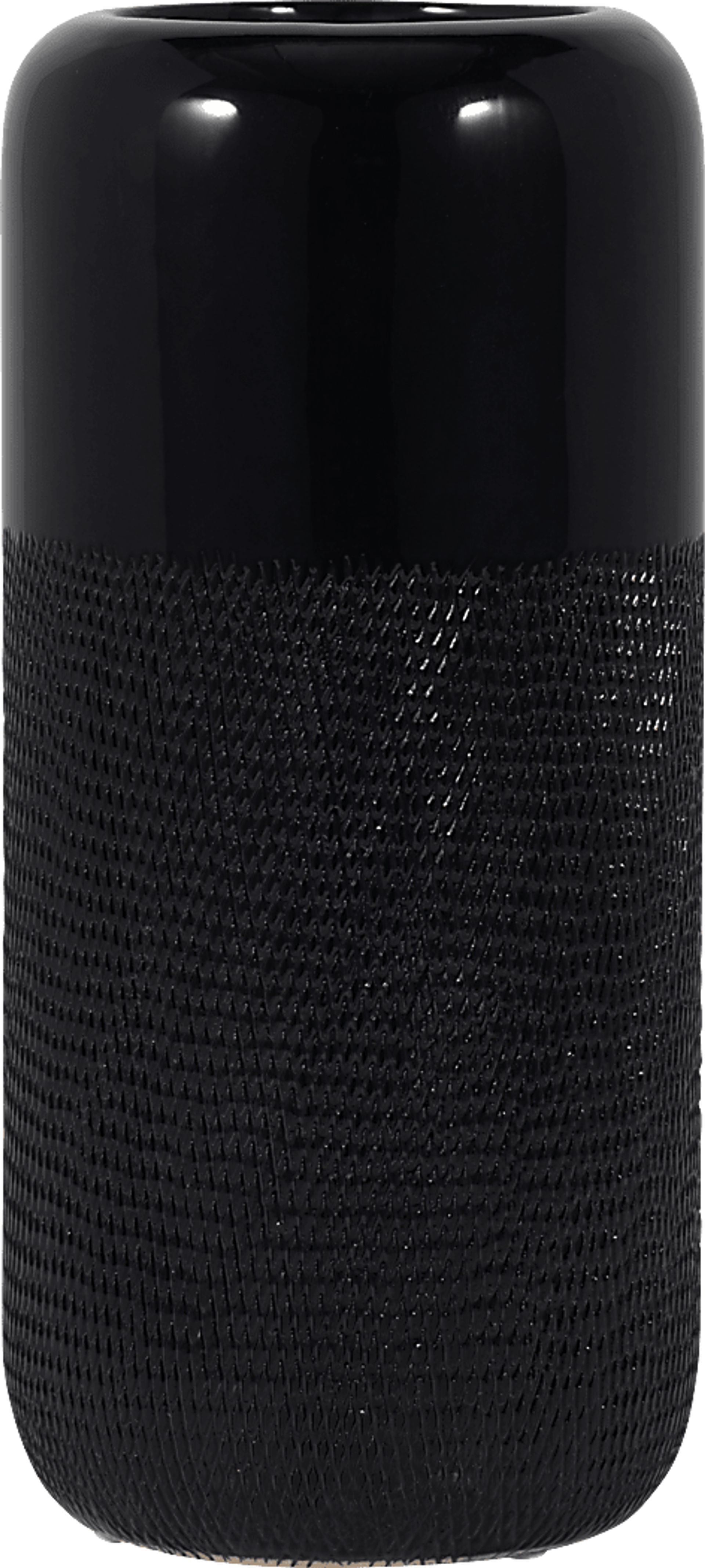 Cebu Black 12 in. Vase - Image 1