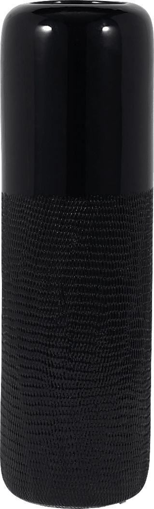 Cebu Black 18 in. Vase