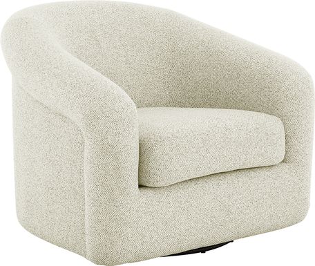 Cecilia Beige Swivel Chair