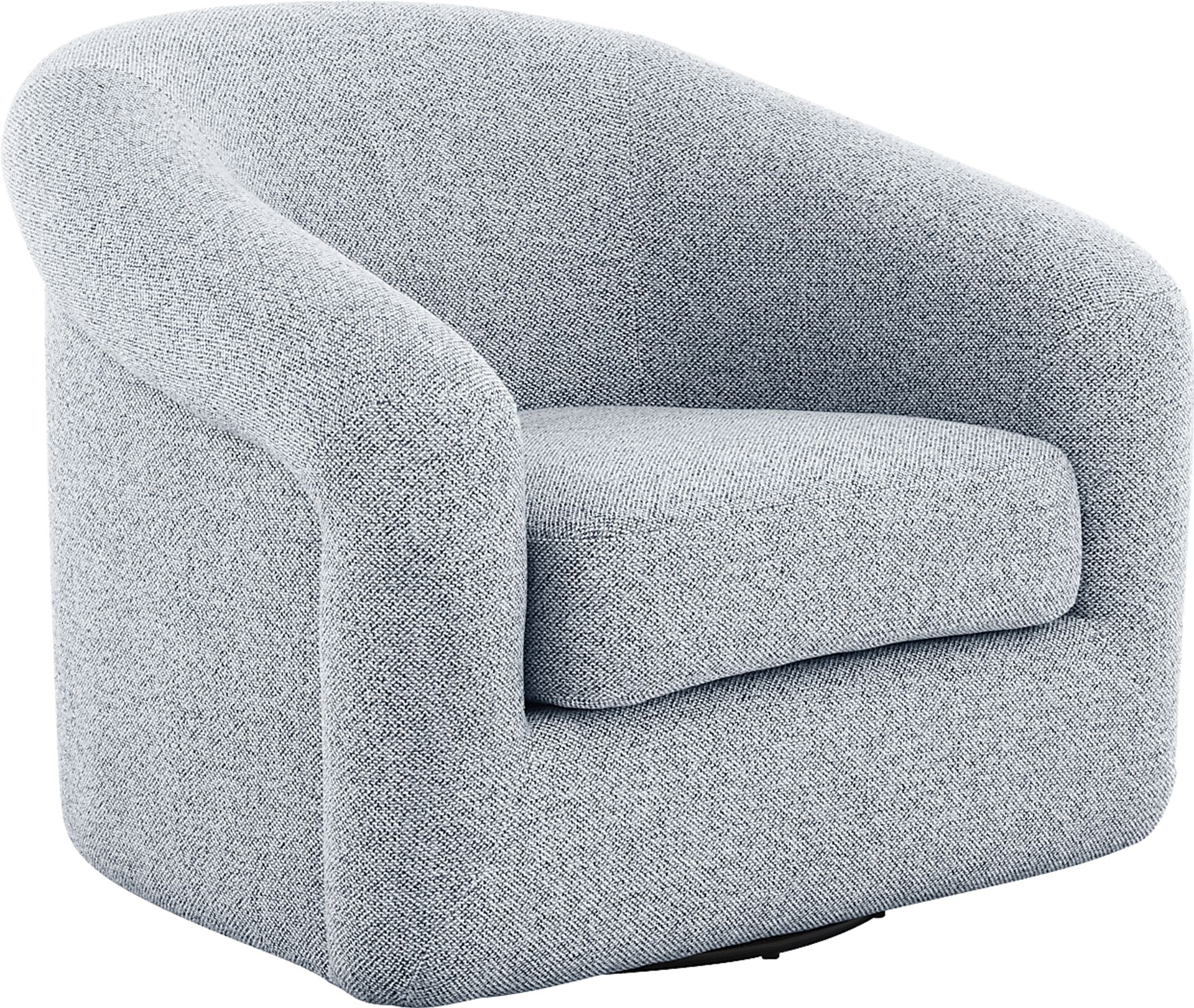 Cecilia Blue Swivel Chair - Image 1